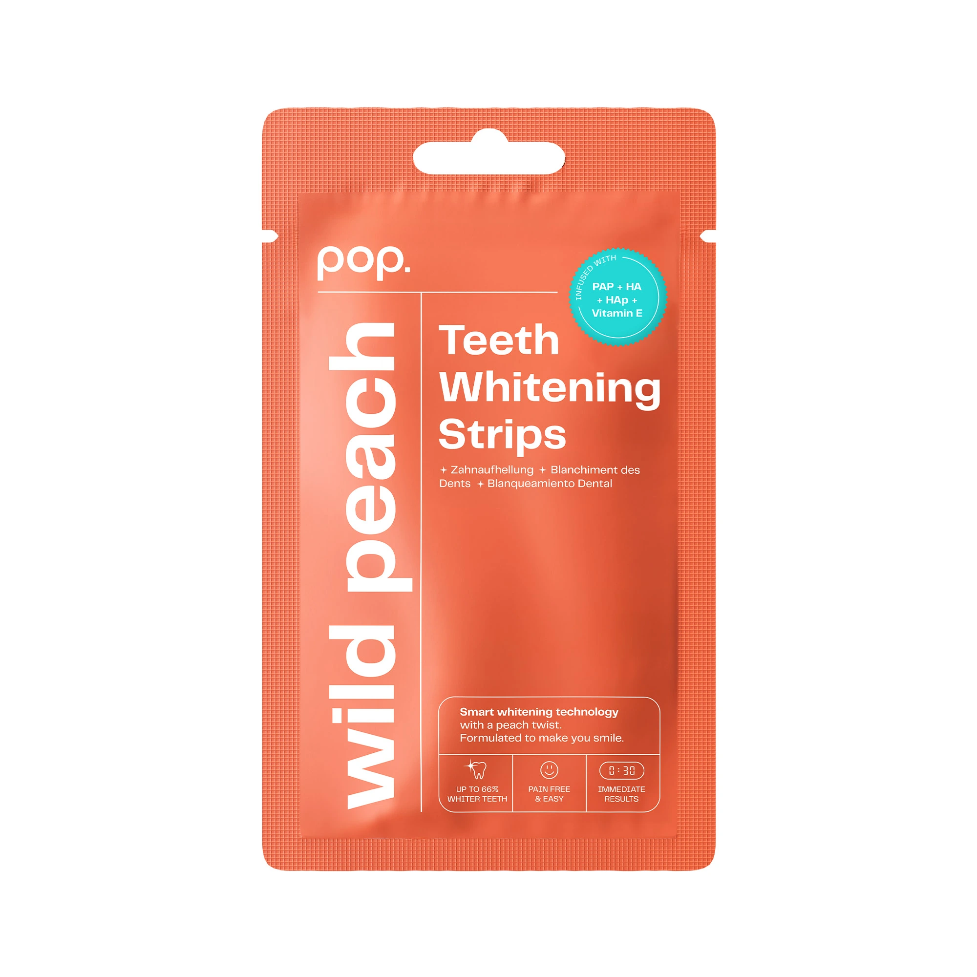 Pop Whitening Strips Wild Peach