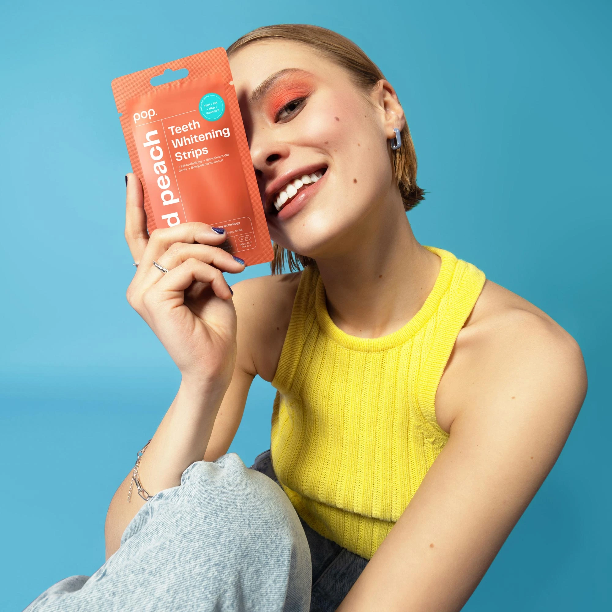 Pop Whitening Strips Wild Peach - Görsel 3